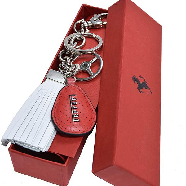 フェラーリ オフィシャル レザー キーホルダー Ferrari Ferrari（フェラーリ） フェラーリ純正レザータッセルキーリング 26310