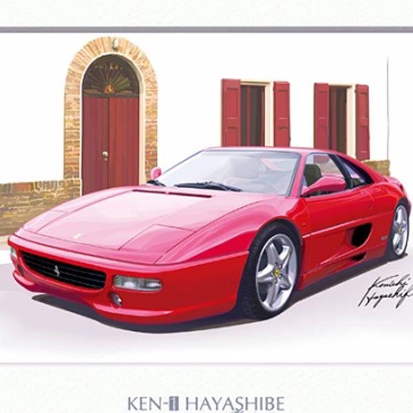 Ferrari（フェラーリ） F355 berlinetta イラストレーション by 林部