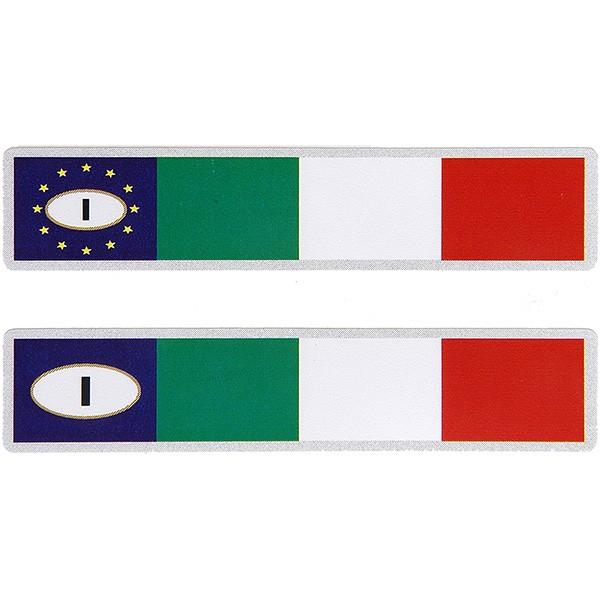 最安値挑戦 ◆セール特価品◆ イタリア国旗amp;ユーロステッカー2枚組