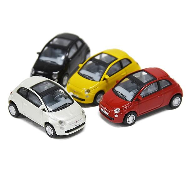 NOREV製フィアット500 FIAT500　4台セット FIAT（フィアット） 1/87 フィアット純正 500ミニチュアモデル4台