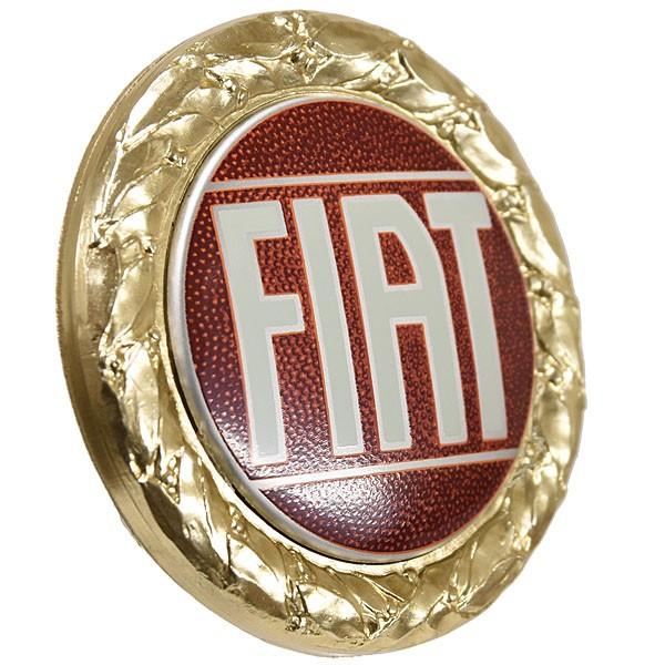 FIAT（フィアット） フィアット純正 Oldラウンドエンブレム (ゴールド 