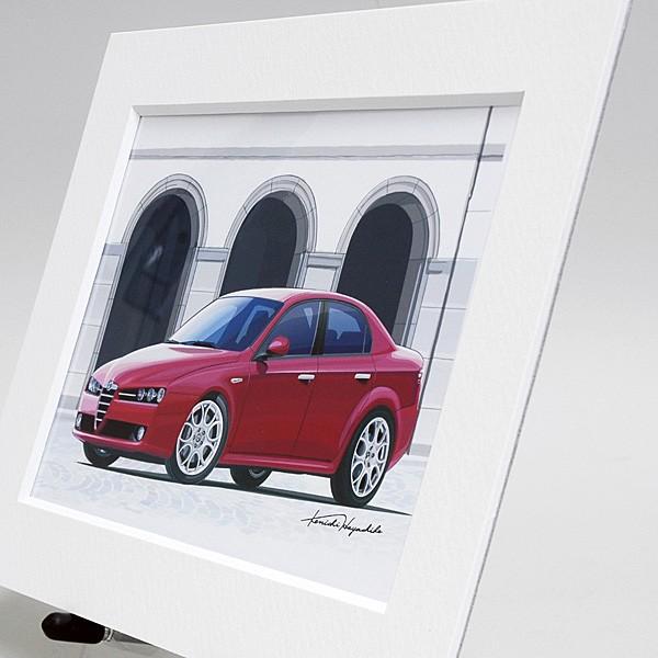 Alfa Romeo イラスト　額縁 Alfa Romeo イラスト 額縁