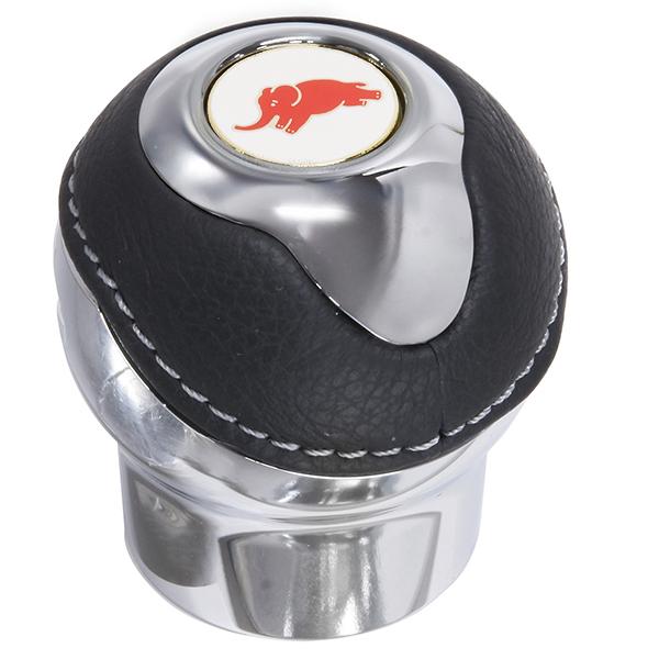 ランチア BLACK社製アルミ&レザーシフトノブ -TUNE IT CHROME