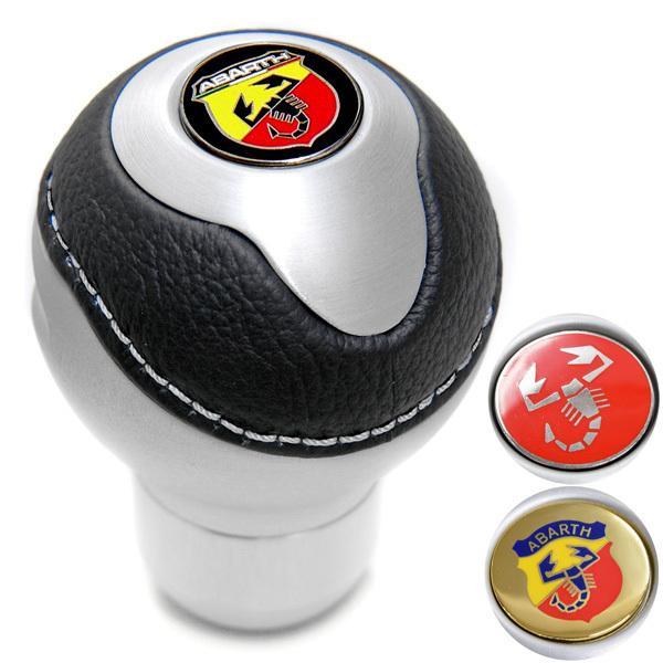 BLACK社製アルミ&レザーシフトノブ -TUNE IT SILVER (ノーマル)- アバルト　tisn-AB THREEHUNDRED アルミシフトノブ fit-B - THREEHUNDRED THE STORE