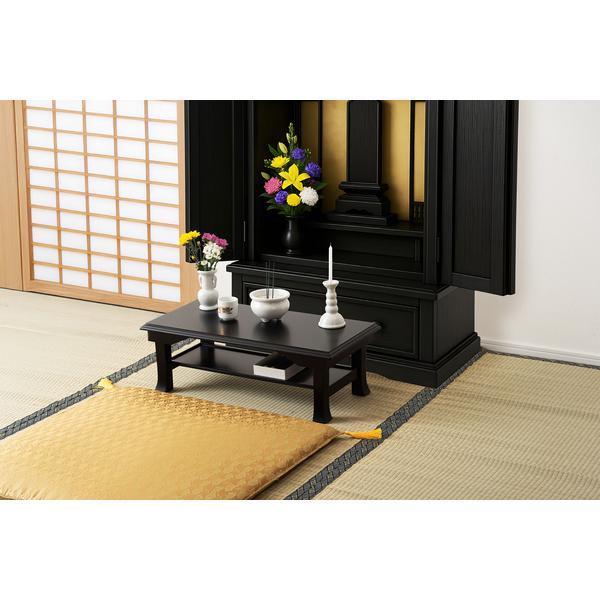 お座敷ミニテーブル BC-116 コンパクト 法事　仏壇　黒　和風　和室　経机 文机 供物台 供養台 写経机 便利机 仏壇前経机 仏壇前 | 東谷 | 12