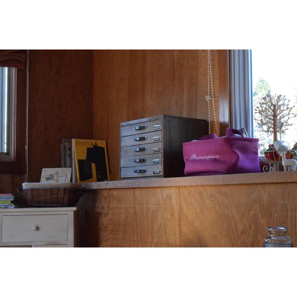 ドキュメントチェスト 5D CCR-106 収納家具 収納ボックス BOX 木 wood ウッド レトロ 和風 5段 小物入れ | 東谷 | 04