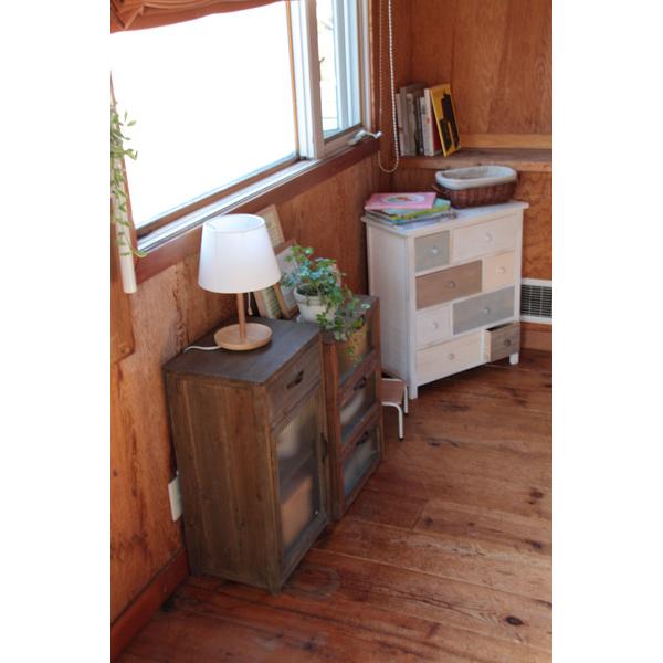 ガラスキャビネット CCR-108 トレノ 木製 天然木 レトロ おしゃれ 北欧 チェスト キャビネット シンプル 食器棚 ガラス扉付 ナチュラル 収納 ヴィンテージ | 東谷 | 08