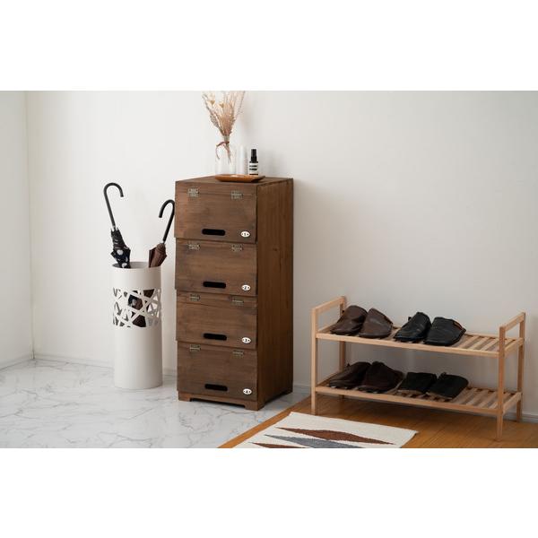 シューズラック CCR-400 シューズボックス 木製 下駄箱 スリッパラック 玄関 収納 棚 おしゃれ | 東谷 | 05