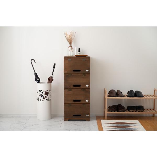 シューズラック CCR-400 シューズボックス 木製 下駄箱 スリッパラック 玄関 収納 棚 おしゃれ | 東谷 | 06