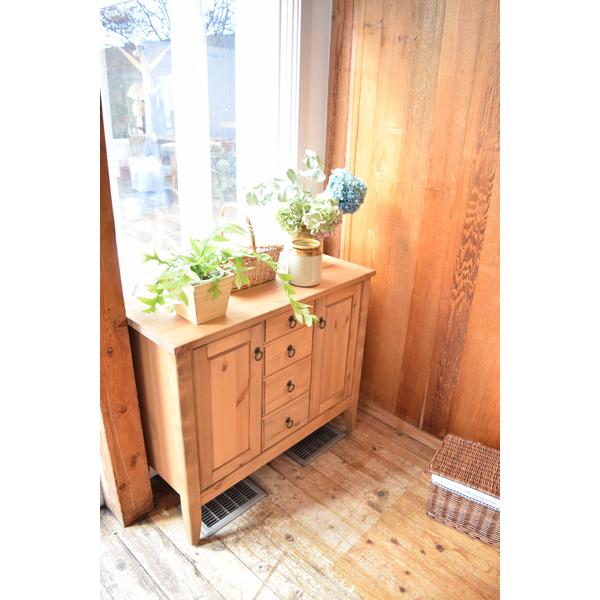 サイドボード CFS-514 チェスト 木製リビングチェスト 収納 電話台 FAX台 キャビネット ナチュラル インテリア カントリー | 東谷 | 11