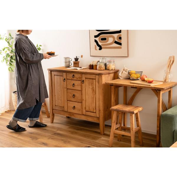 サイドボード CFS-514 チェスト 木製リビングチェスト 収納 電話台 FAX台 キャビネット ナチュラル インテリア カントリー | 東谷 | 15