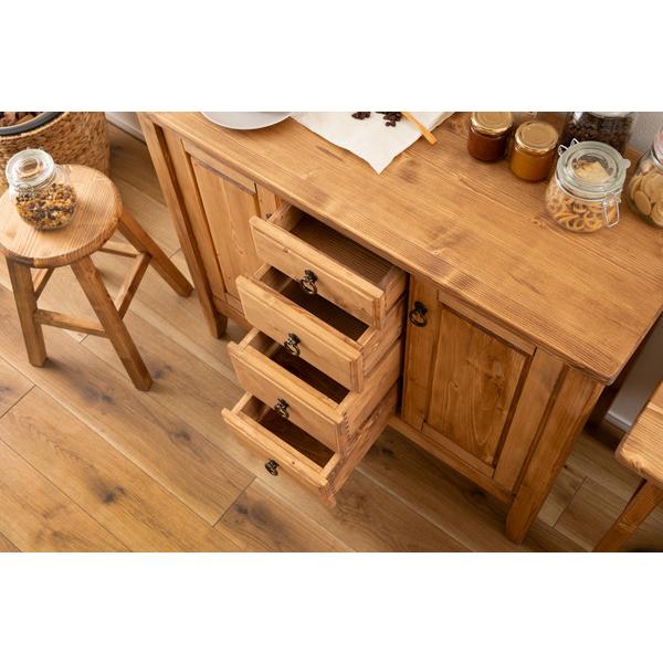 サイドボード CFS-514 チェスト 木製リビングチェスト 収納 電話台 FAX台 キャビネット ナチュラル インテリア カントリー | 東谷 | 16