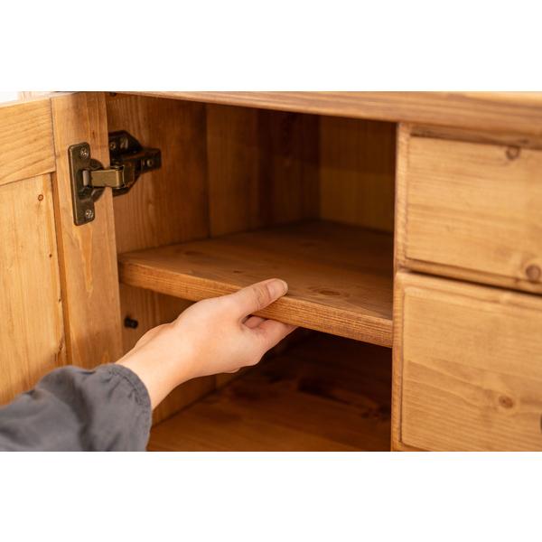 サイドボード CFS-514 チェスト 木製リビングチェスト 収納 電話台 FAX台 キャビネット ナチュラル インテリア カントリー | 東谷 | 18