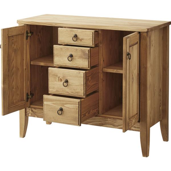 サイドボード CFS-514 チェスト 木製リビングチェスト 収納 電話台 FAX台 キャビネット ナチュラル インテリア カントリー | 東谷 | 02