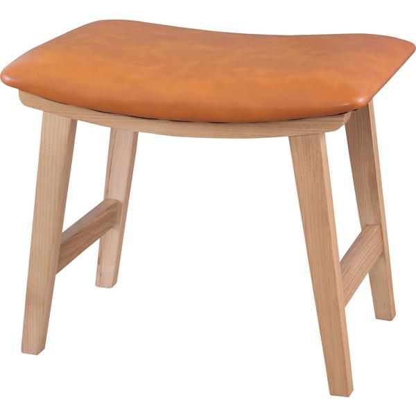 トロペ スツール CL-790 椅子 腰掛け 背もたれなし 木製 天然木 アッシュ オットマン 高さ42cm ファブリック ソフトレザー ワイド 北欧 店舗 カフェ ホテル | 東谷 | 01