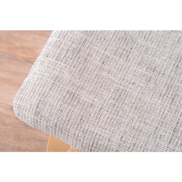 トロペ スツール CL-790 椅子 腰掛け 背もたれなし 木製 天然木 アッシュ オットマン 高さ42cm ファブリック ソフトレザー ワイド 北欧 店舗 カフェ ホテル | 東谷 | 17