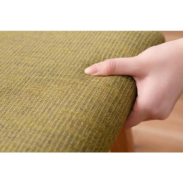 トロペ スツール CL-790 椅子 腰掛け 背もたれなし 木製 天然木 アッシュ オットマン 高さ42cm ファブリック ソフトレザー ワイド 北欧 店舗 カフェ ホテル | 東谷 | 18