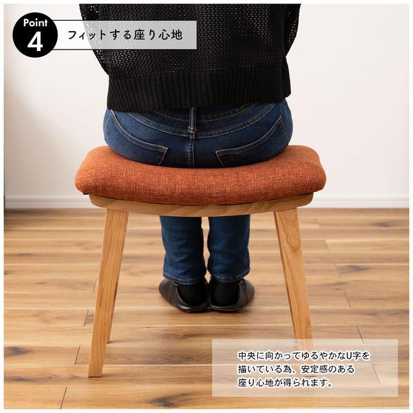 トロペ スツール CL-790 椅子 腰掛け 背もたれなし 木製 天然木 アッシュ オットマン 高さ42cm ファブリック ソフトレザー ワイド 北欧 店舗 カフェ ホテル | 東谷 | 10