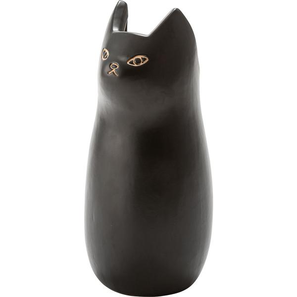 傘たて CLY-12 玄関 猫 ねこ 傘 雨 エントランス スタンド 陶器 玄関収納 ブラック ホワイト ブラウン 花瓶 フラワーベース | 東谷 | 01