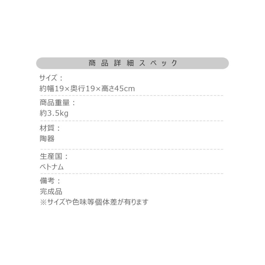 傘たて CLY-12 玄関 猫 ねこ 傘 雨 エントランス スタンド 陶器 玄関収納 ブラック ホワイト ブラウン 花瓶 フラワーベース | 東谷 | 16