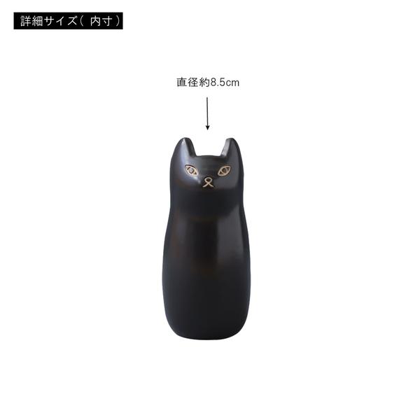 傘たて CLY-13 玄関 猫 ねこ 傘 雨 エントランス スタンド 陶器 玄関収納 ブラック ホワイト ブラウン 花瓶 フラワーベース | 東谷 | 06