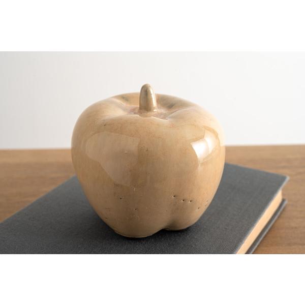 フルーツオブジェ CLY-41 オブジェ リンゴ 小物 置物 インテリア雑貨 玄関 果物 陶器 マット仕上げ アート おしゃれ コンパクト リビング | 東谷 | 08