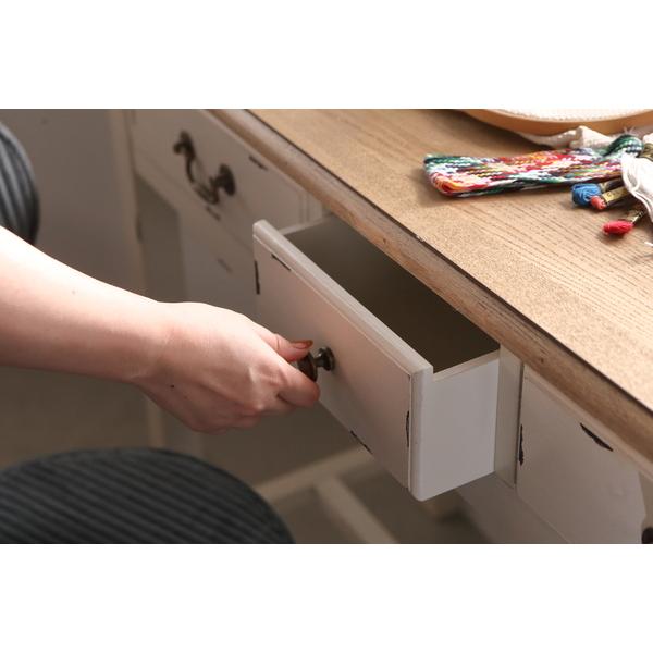 コンソール COL-016 オフィスワーク デスクワーク 机 木製 天然木 ナチュラル 引出し付き フリーデスク | 東谷 | 05