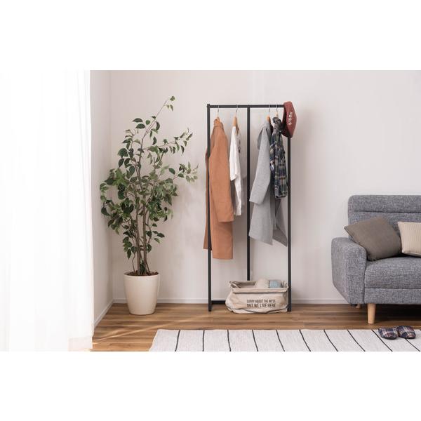 ハンガー DIS-942BK ハンガーラック シンプル おしゃれ モダン インダストリアル ヴィンテージ風 衣装掛け | 東谷 | 06