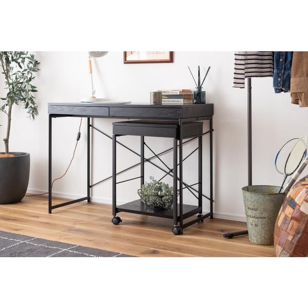 デスクワゴン END-330 サイドチェスト キャスター付きワゴン サイドテーブル 引出し付き ナイトテーブル | 東谷 | 11