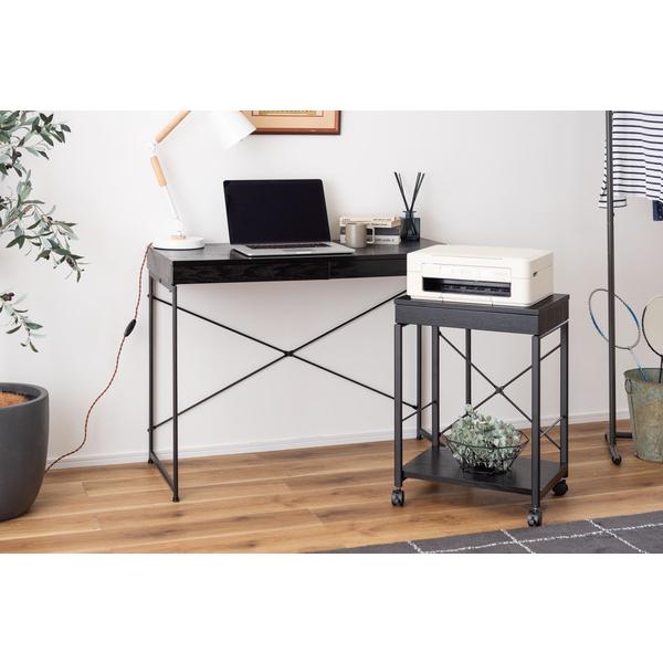 デスクワゴン END-330 サイドチェスト キャスター付きワゴン サイドテーブル 引出し付き ナイトテーブル | 東谷 | 12