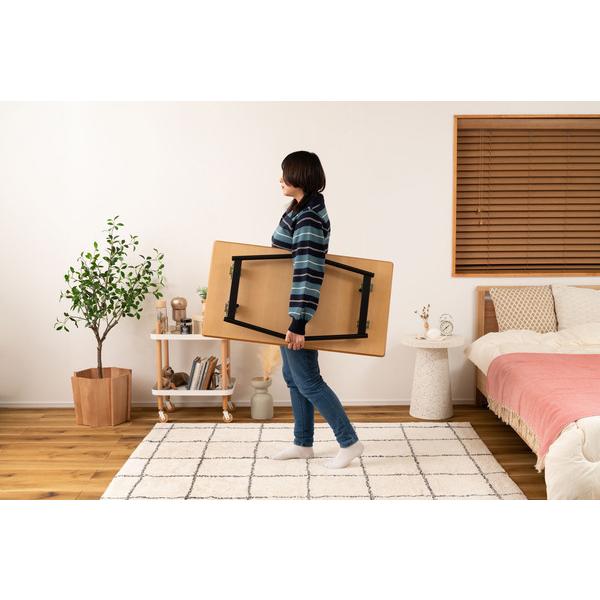 エルマー フォールディングテーブル END-351 センターテーブル 机 つくえ 折り畳み 折りたたみ 木製天板 | 東谷 | 17