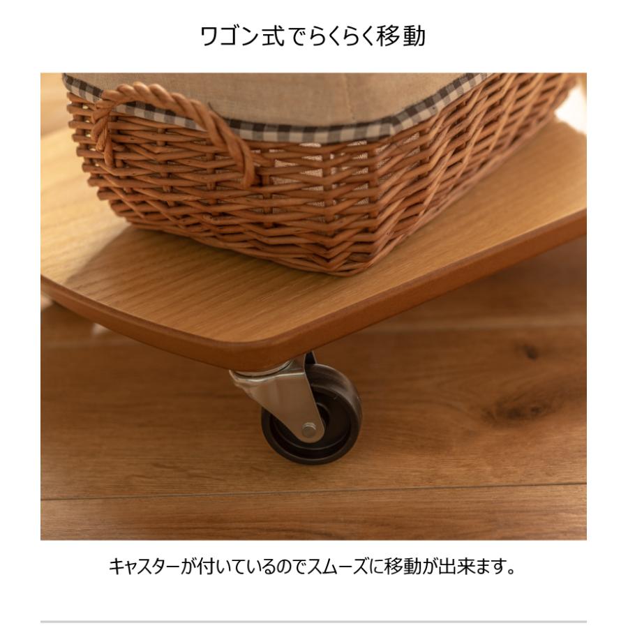 東谷 ワゴンサイドテーブル END-353 ワゴン テーブル 机 つくえ ラック