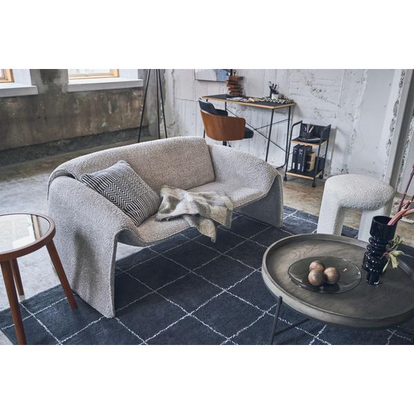 ソファ EYS-11 ソファー ブークレ素材 ライトグレー 2人掛け 二人用 2P モダン おしゃれ 完成品 ファミリー 【送料別途見積】 | 東谷 | 09