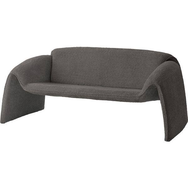 ソファ EYS-11 ソファー ブークレ素材 ライトグレー 2人掛け 二人用 2P モダン おしゃれ 完成品 ファミリー 【送料別途見積】 | 東谷 | 01