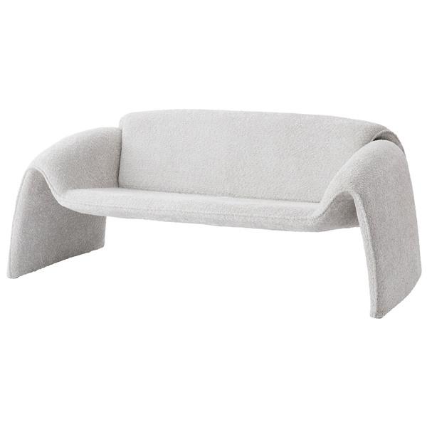 ソファ EYS-11 ソファー ブークレ素材 ライトグレー 2人掛け 二人用 2P モダン おしゃれ 完成品 ファミリー 【送料別途見積】 | 東谷 | 02