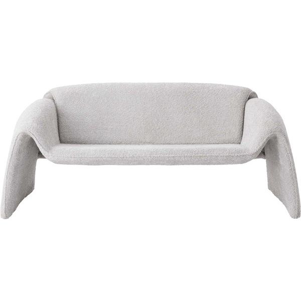 ソファ EYS-11 ソファー ブークレ素材 ライトグレー 2人掛け 二人用 2P モダン おしゃれ 完成品 ファミリー 【送料別途見積】 | 東谷 | 05