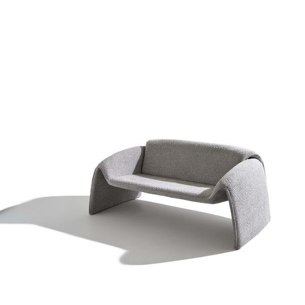 ソファ EYS-11 ソファー ブークレ素材 ライトグレー 2人掛け 二人用 2P モダン おしゃれ 完成品 ファミリー 【送料別途見積】 | 東谷 | 10