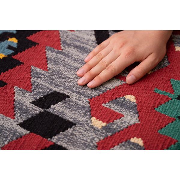 キリム シートクッション FAB-003 オルテガ デザイン 柄 模様 椅子用 コットン 座布団 | 東谷 | 19