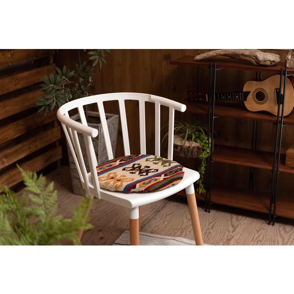 キリム シートクッション FAB-003 オルテガ デザイン 柄 模様 椅子用 コットン 座布団 | 東谷 | 10