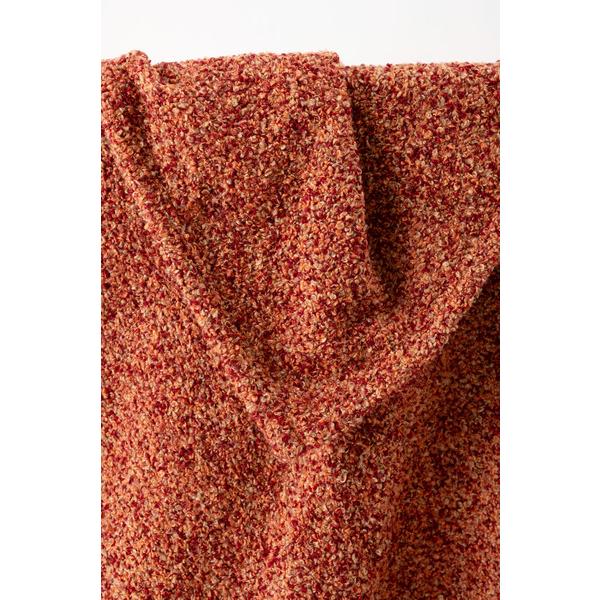 スローケット FAB-201 薄手 ブランケット 大判 茶色 ブラウン 長方形 おしゃれ ブークレ生地 くすみカラー 寝室 無地 シンプル 四角 リビング | 東谷 | 20