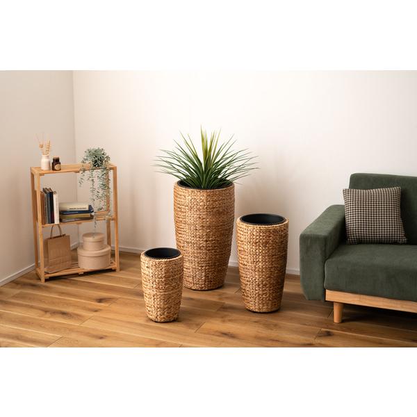 プランターハイタイプ GRNB-52S 鉢入れ アジアン 観葉植物 植物 ウォーターヒヤシンス 雑貨 インテリア 室内 編み かご 筒型 5号用 |  | 13