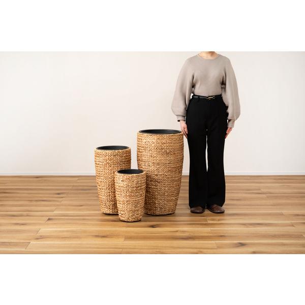 プランターハイタイプ GRNB-52S 鉢入れ アジアン 観葉植物 植物 ウォーターヒヤシンス 雑貨 インテリア 室内 編み かご 筒型 5号用 |  | 14