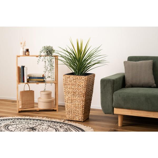 プランター角ハイタイプ GRNB-53L 鉢入れ アジアン 観葉植物 植物 ウォーターヒヤシンス 雑貨 インテリア 室内 編み かご 角型 9号用 |  | 11