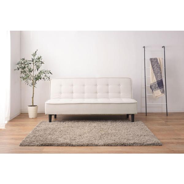 ソファベッド  GS-5 ソファ ベッド 2WAY 2人掛け ローソファ ロータイプ可 アームレス ファブリック 3段階リクライニング ポケット付き【送料別途見積】 | 東谷 | 03