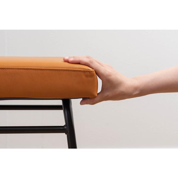 ベンチ GUY-253 長椅子 チェア ダイニングベンチ 本革 ミッドセンチュリー　店舗 カフェ ラウンジ ロビー ホテル | 東谷 | 18