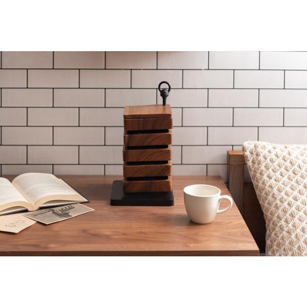 卓上ケース GUY-920 ケース アクセサリーケース アクセサリー 小物入れ 収納 天然木 お洒落 5段 小物収納  ラウンド スクエア | 東谷 | 13