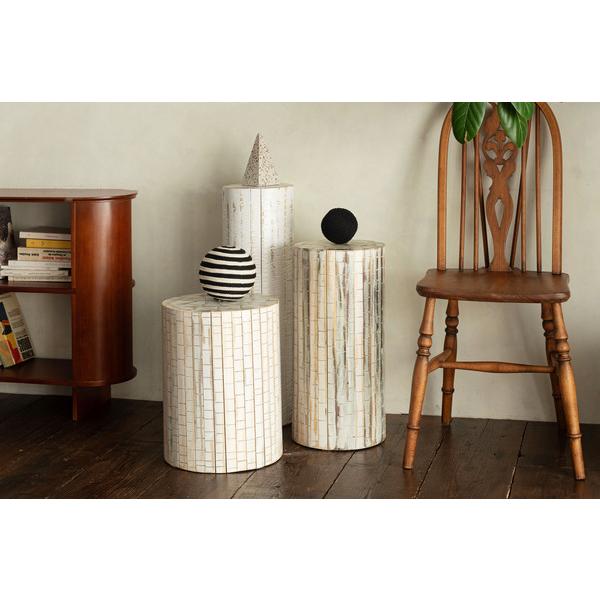 グリーンベース GUY-926WH 高さ68cm グリーン ベース 花台 天然木 ホワイト ナチュラル プランターベース おしゃれ  観葉植物 | 東谷 | 17