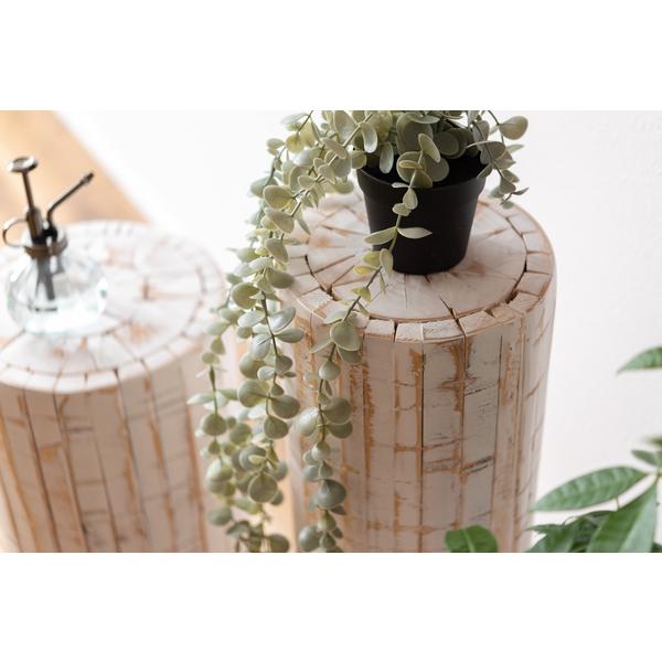 グリーンベース GUY-927WH グリーン ベース 花台 天然木 ホワイト ナチュラル プランターベース おしゃれ  観葉植物 | 東谷