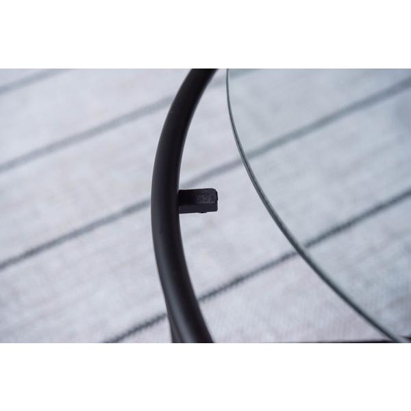 ラウンドガラステーブルS HIT-240 ガラステーブル ラウンドテーブル 丸型 円形 ガラス ソファテーブル サイドテーブル カフェ 店舗 | 東谷 | 05