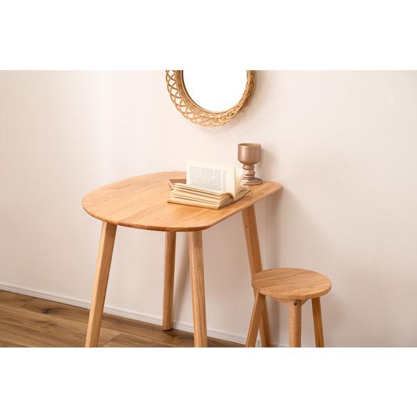 ダイニングテーブル HOW-001NA テーブル センターテーブル コンパクト 壁寄せ 壁付け 省スペース 角丸 シンプル 北欧 木製 | 東谷 | 11